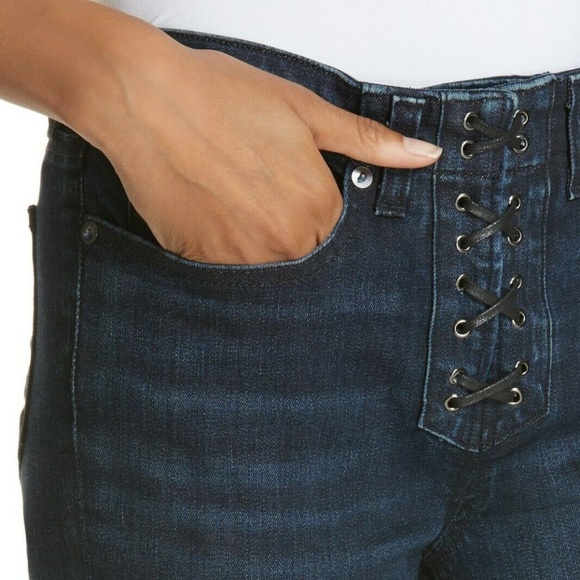 Veronica Beard Denim - SOLD Veronica Beard Carolyn Lace Up Fly Mini Boot